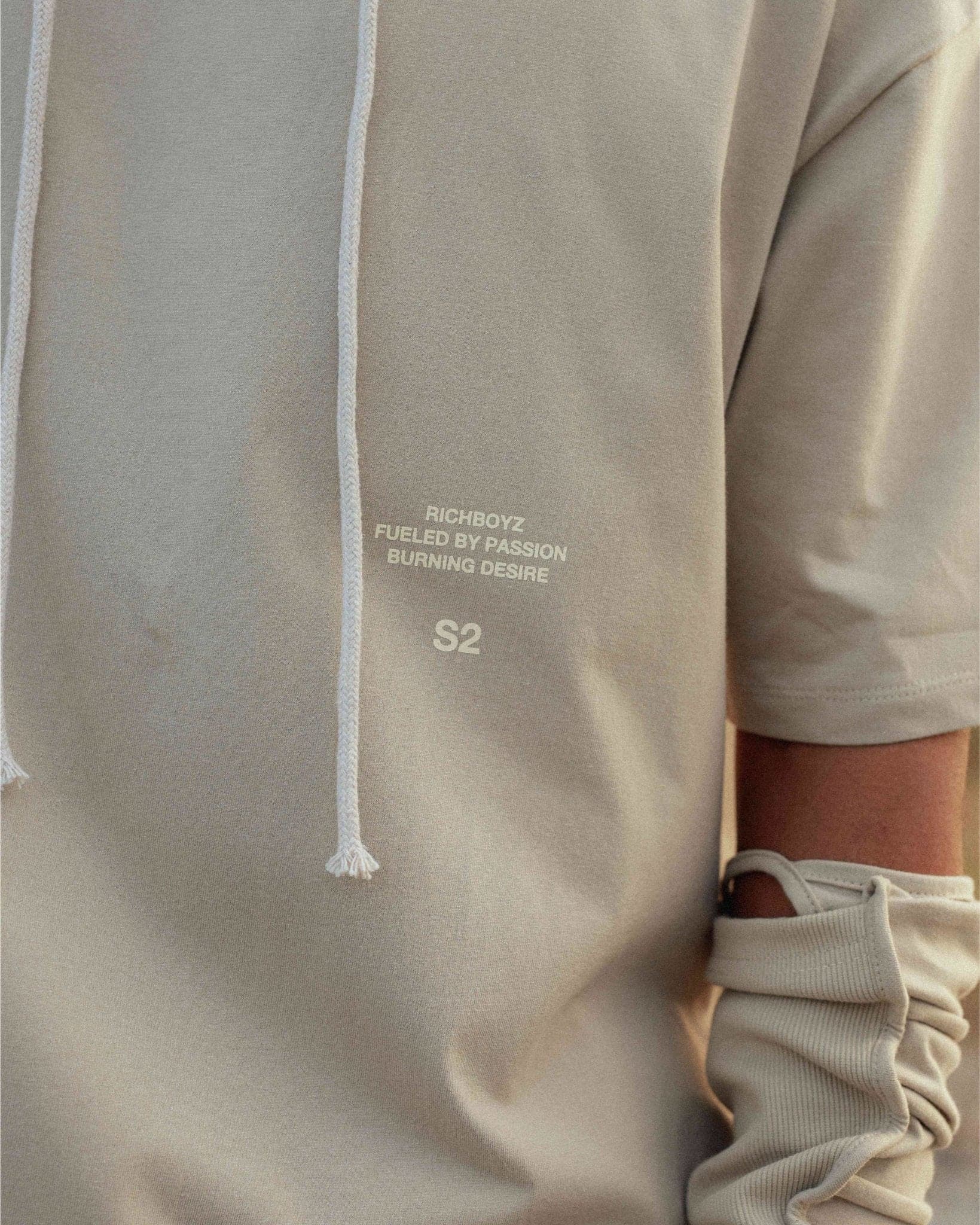 RELAXED DROP SHOULDER TEE - FOG - Richboyz