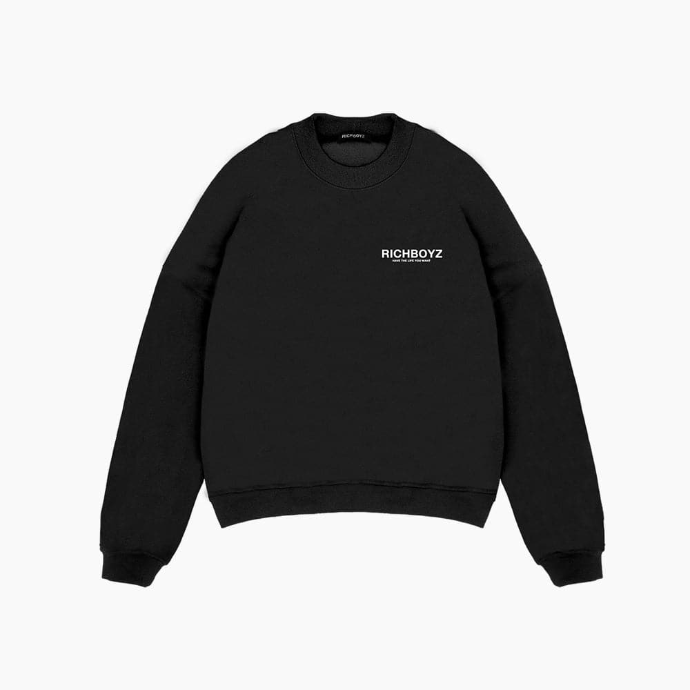 SWEATSHIRT - CLASSIC BLACK - Richboyz