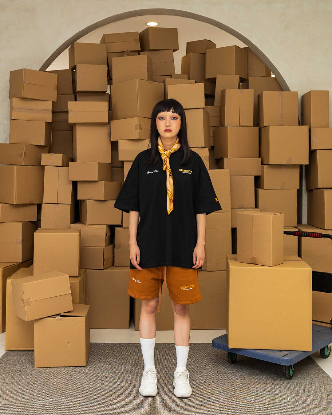 SWEATSHORTS - RUST - Richboyz